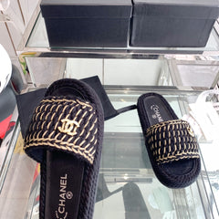 Chanel 2022ss Woven Slippers