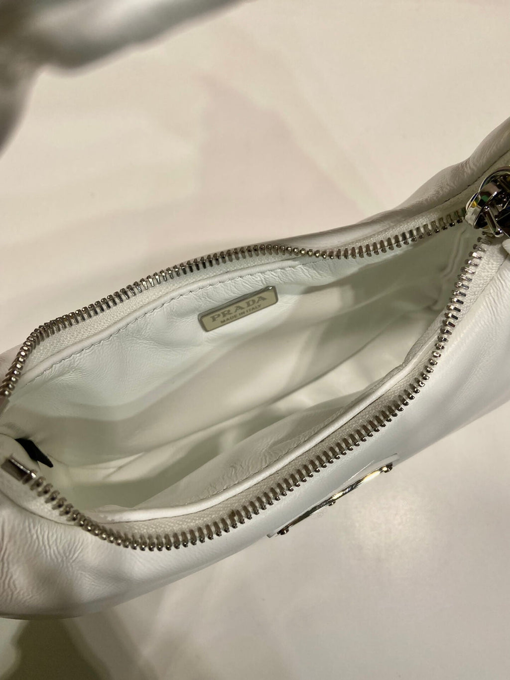 Prada Small Padded White Bag