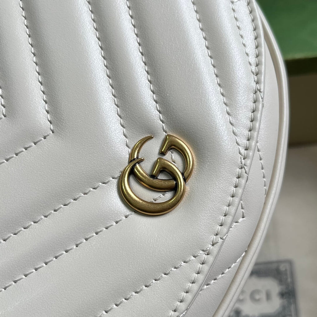 Gucci Mini GG Marmont Leather Shoulder Bag