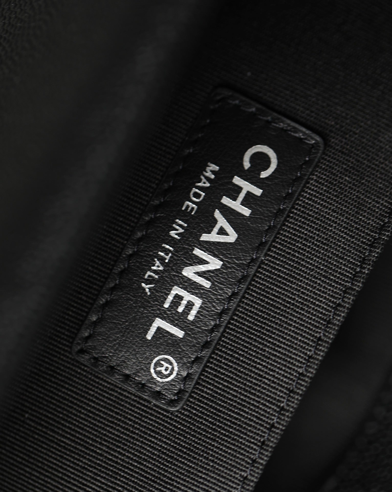 Chanel Leboy Bag – Black Caviar Leather with Diamond Quilting
