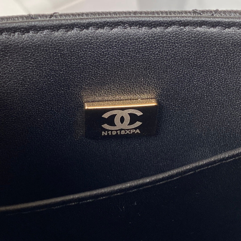 Chanel Retro Black Gold Mini Bag