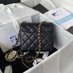 Chanel Retro Black Gold Mini Bag