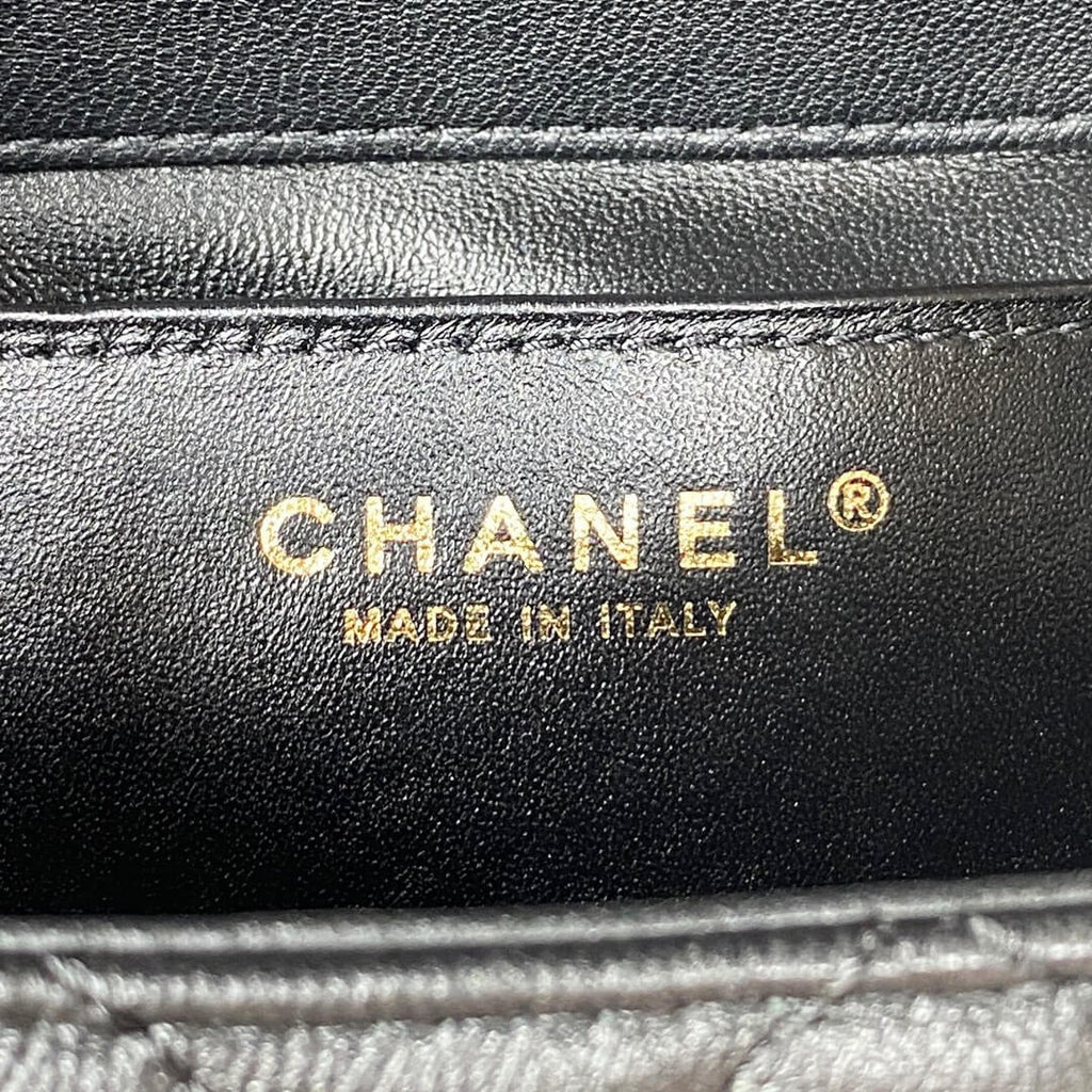 Chanel Retro Black Gold Mini Bag