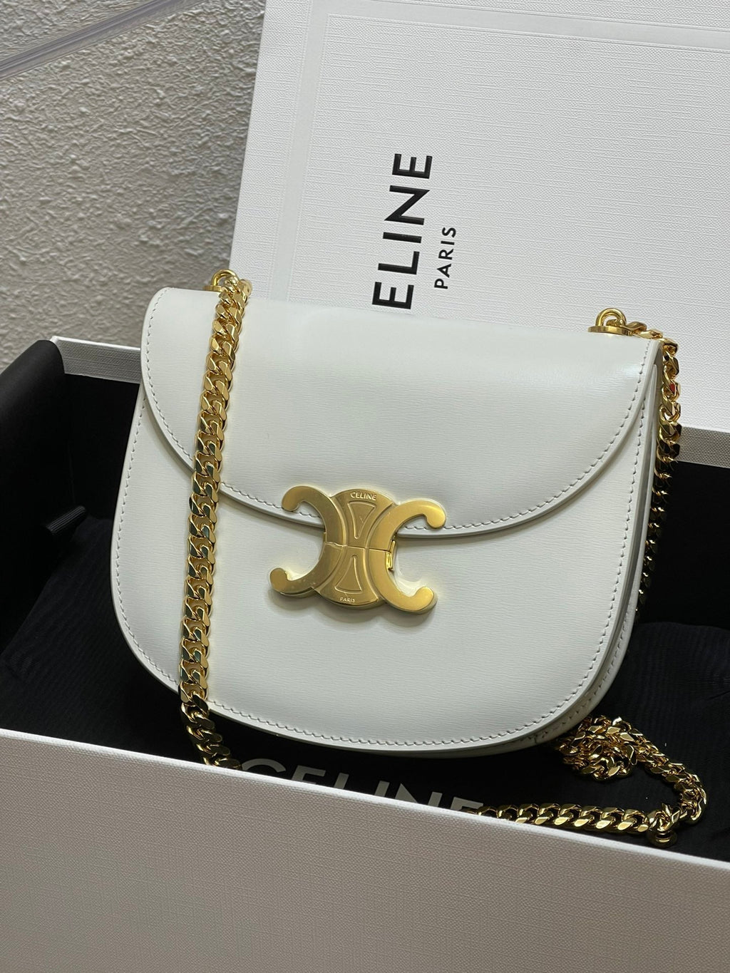 Celine Triomphe Saddle Bag