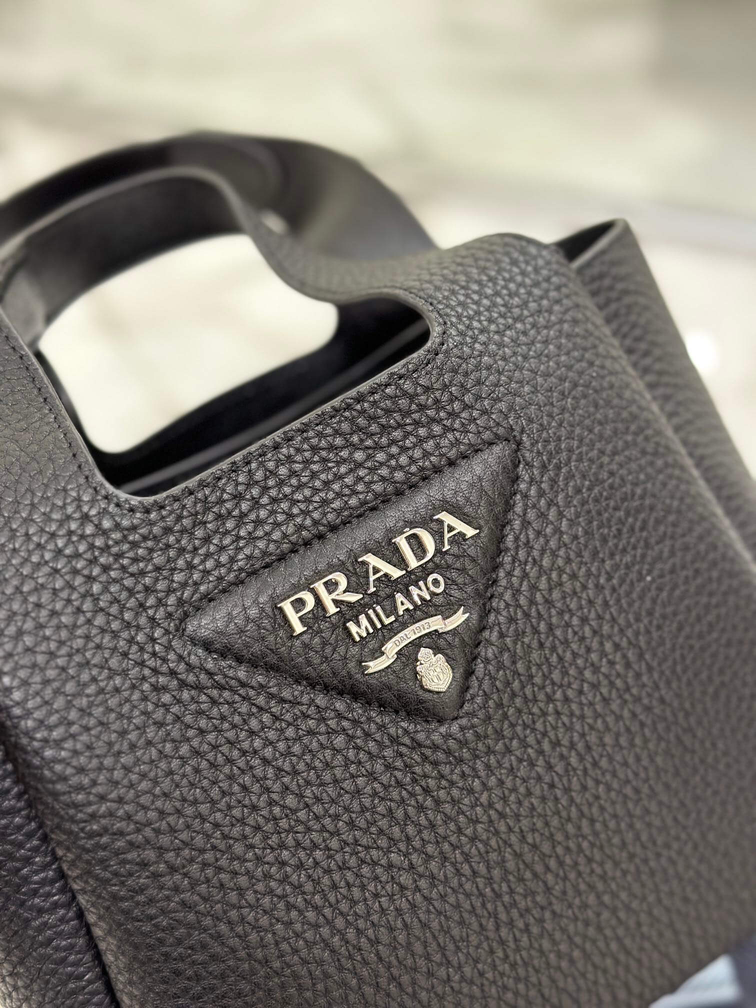 Prada Basket Bucket Bag