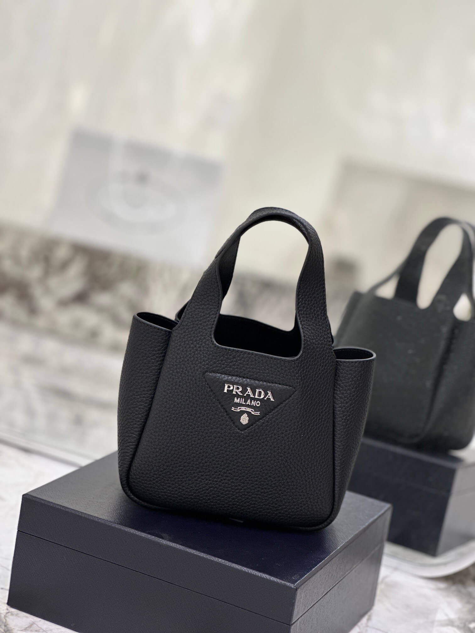 Prada Basket Bucket Bag