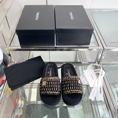 Chanel 2022ss Woven Slippers