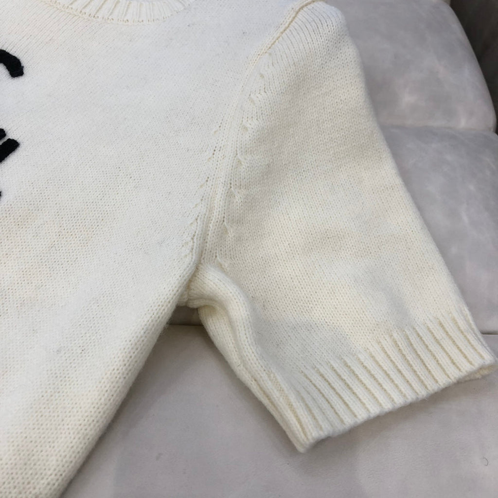 CHANEL New Short-Sleeved Knitted Top