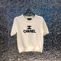 CHANEL New Short-Sleeved Knitted Top