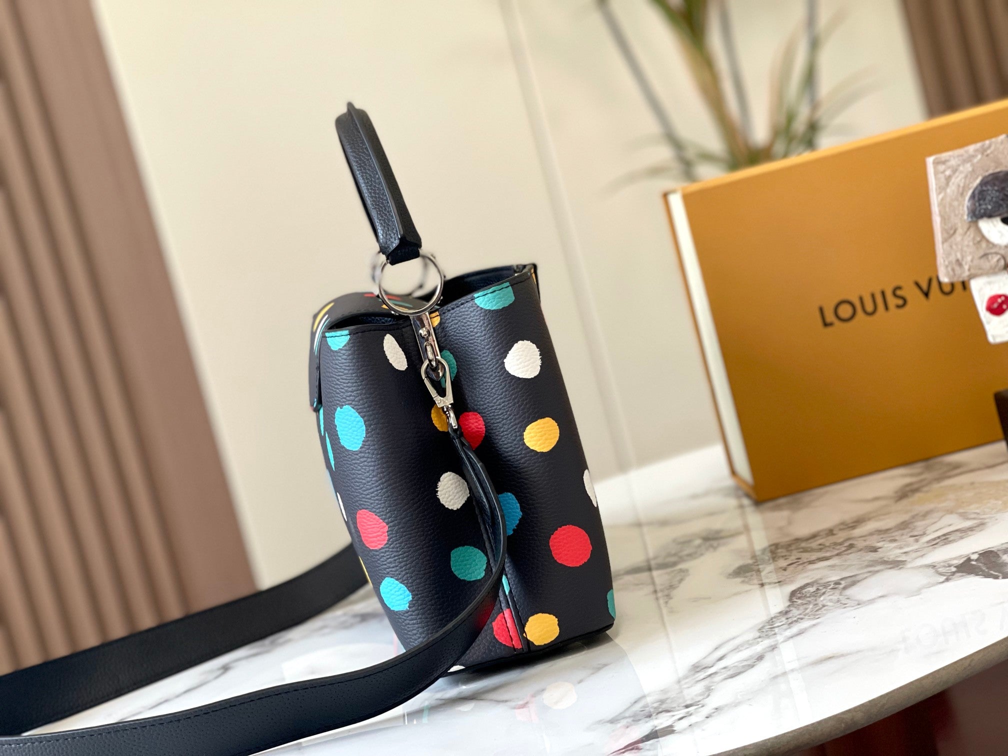 LV Capucines Polka Dot Bag