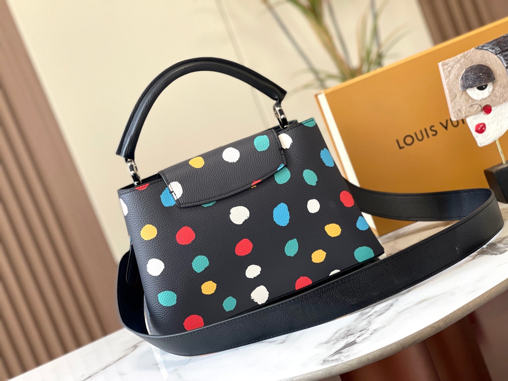 LV Capucines Polka Dot Bag