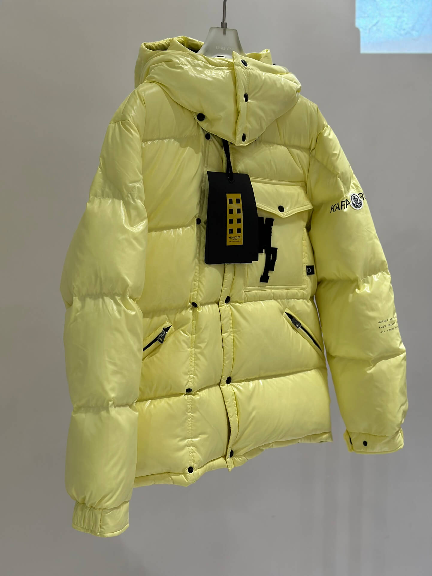 Moncler Yellow Hanging Jacket: Latest Fashion Trends