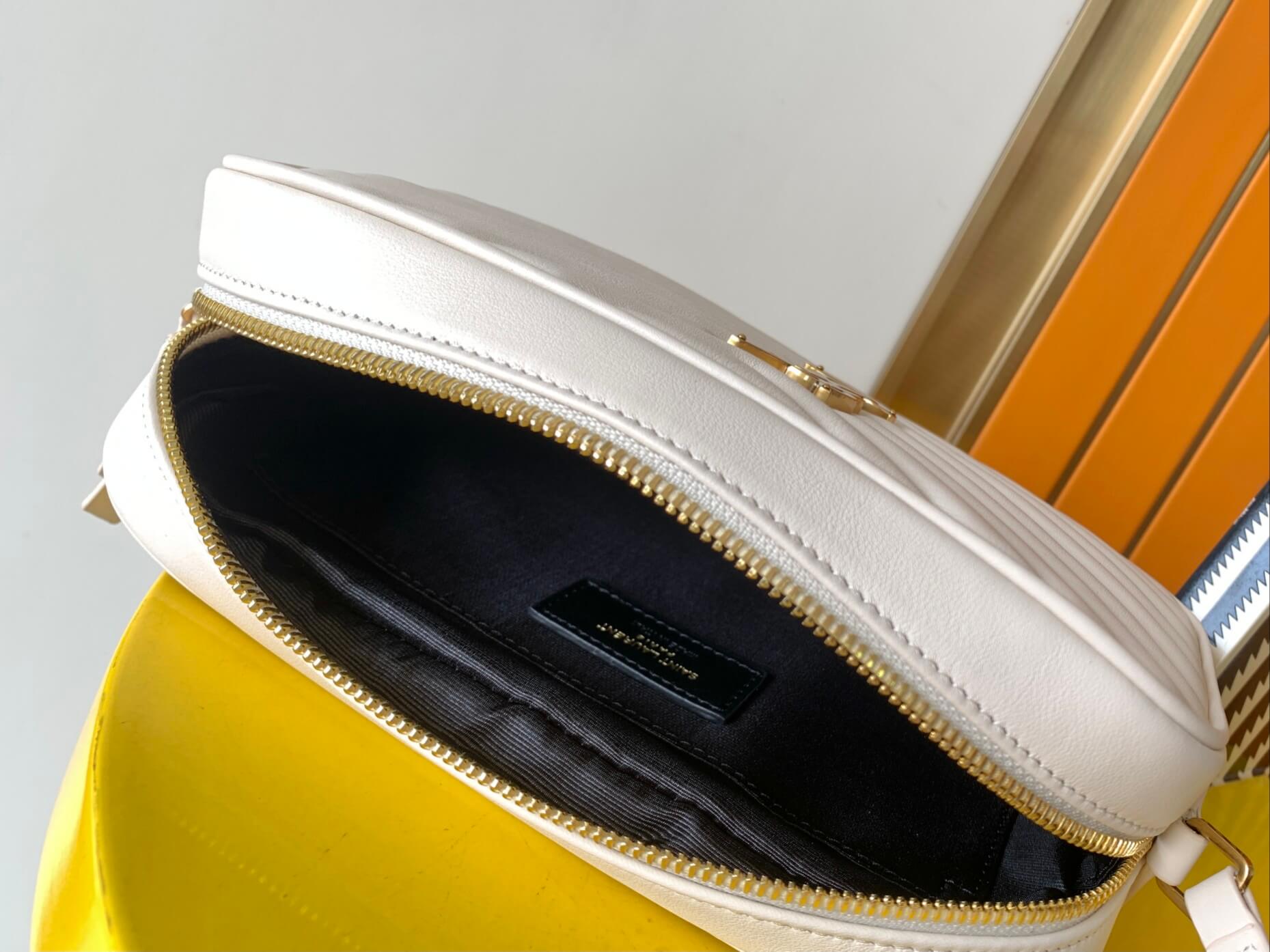 YSL Lou Camera White Bag