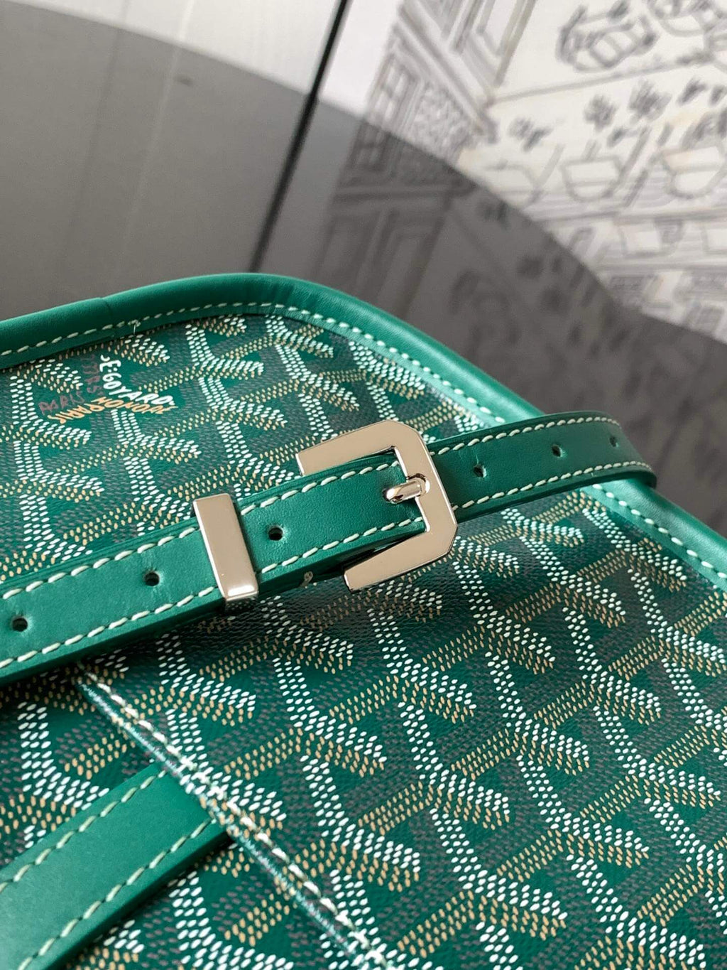 Goyard Belvedere PM Green Bag