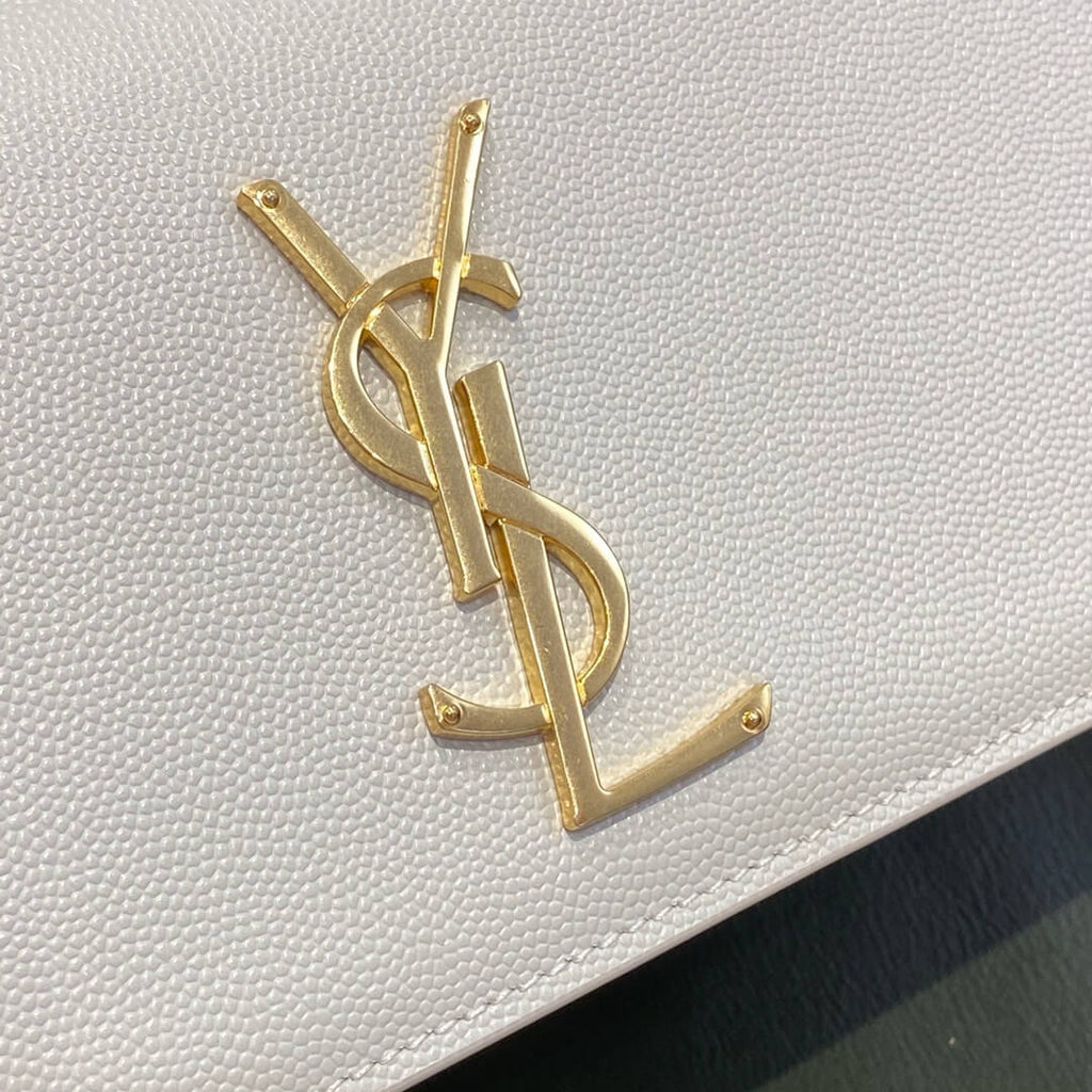 YSL Kate White Bag Gold Hardware