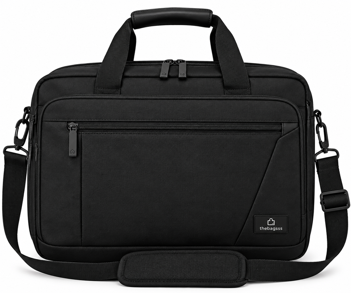 The Executive Laptop Briefcase — Black