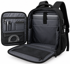 The Commuter Pro Laptop Backpack — Black