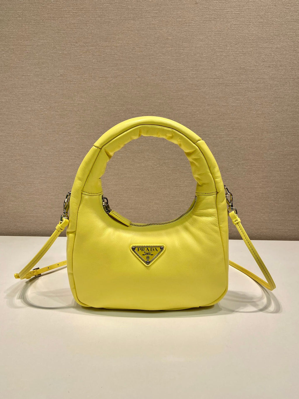 Prada Small Padded Yellow Bag