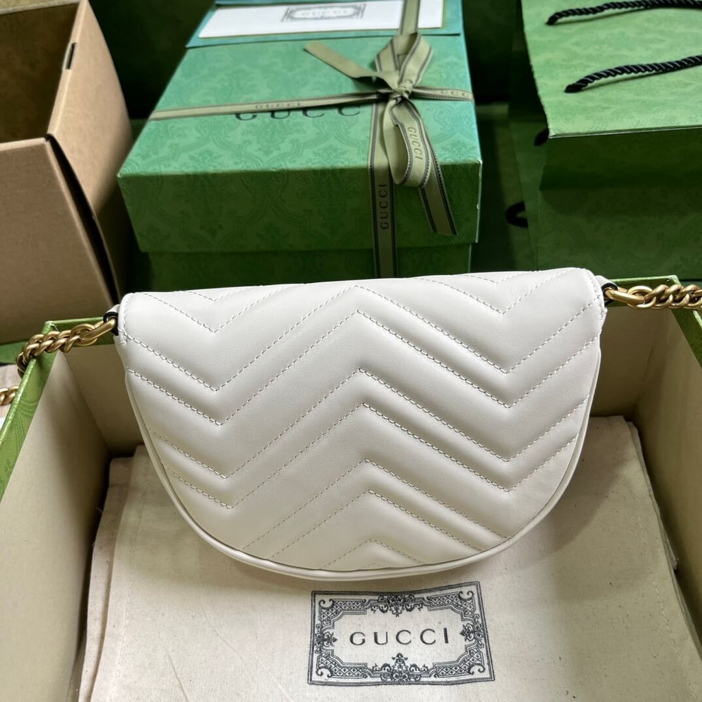 Gucci Mini GG Marmont Leather Shoulder Bag