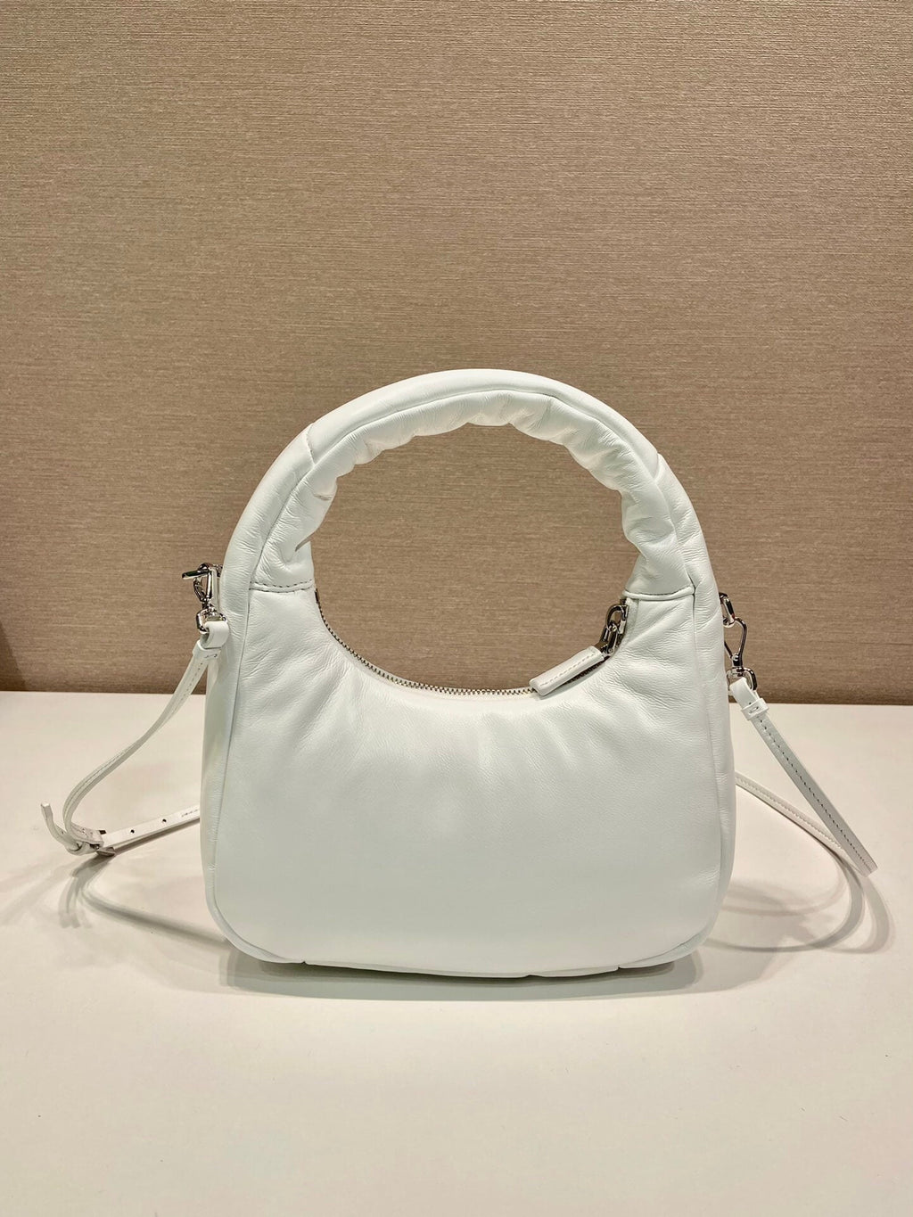 Prada Small Padded White Bag