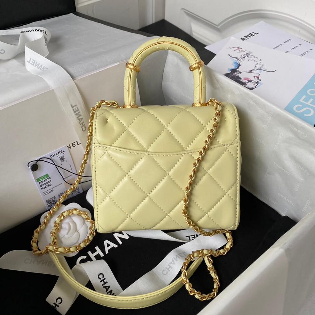 Chanel Matelasse 2 Way Top Handle Chain Bag