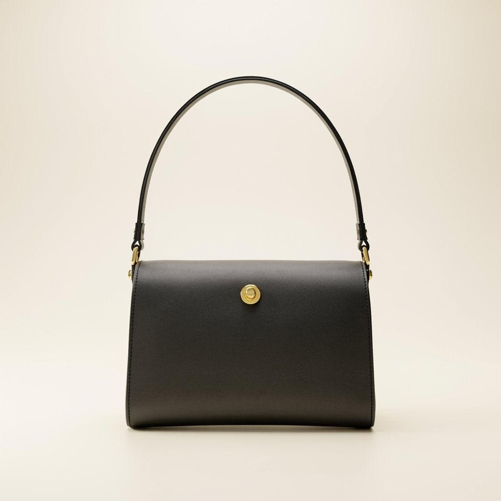 Structured Shoulder Bag – Black