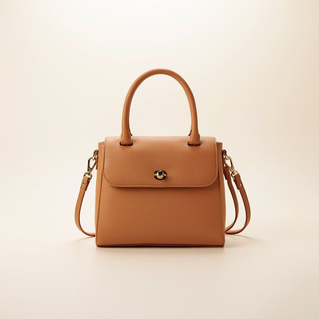 Classic Top Handle Bag – Tan