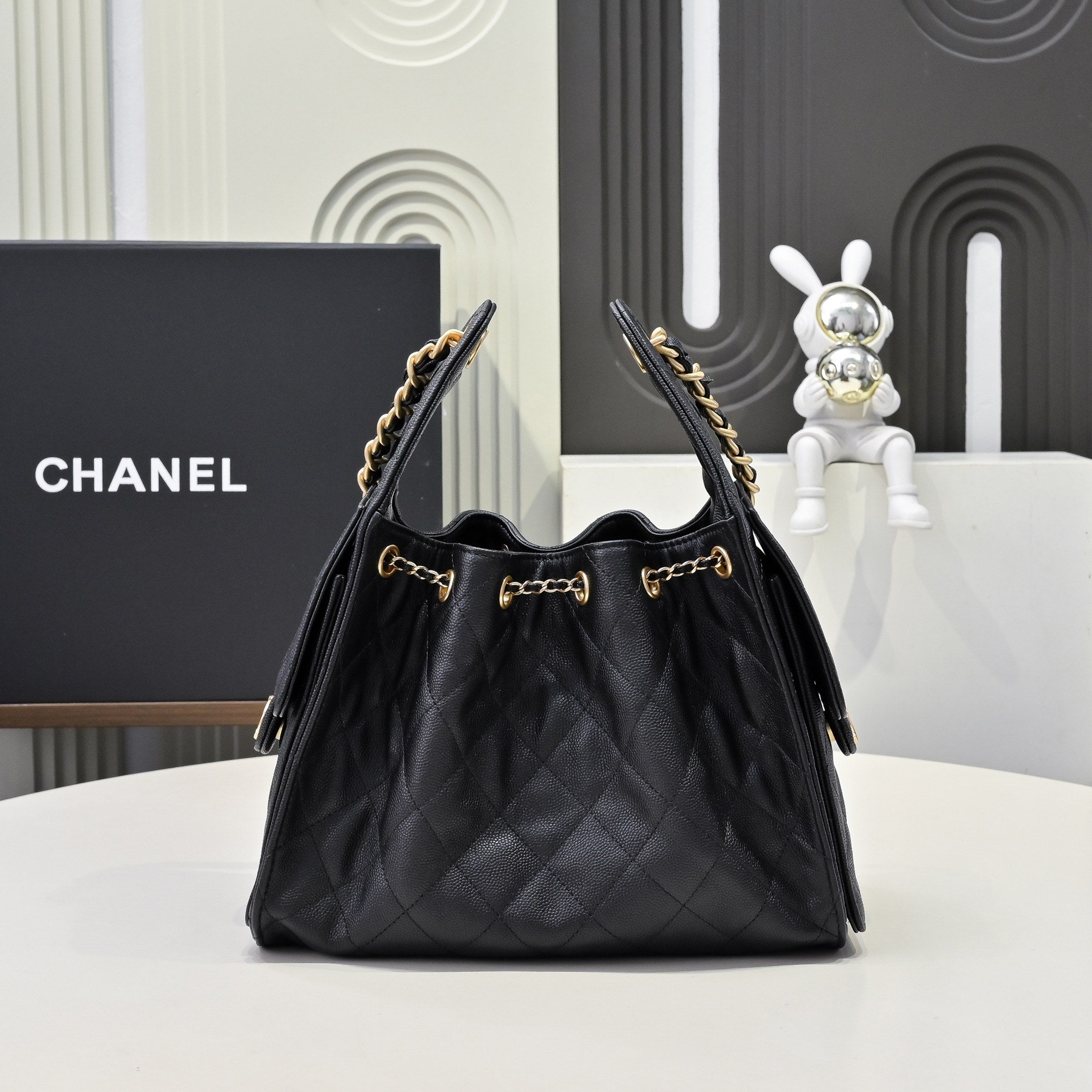 Chanel Hobo 25c Black Handbag
