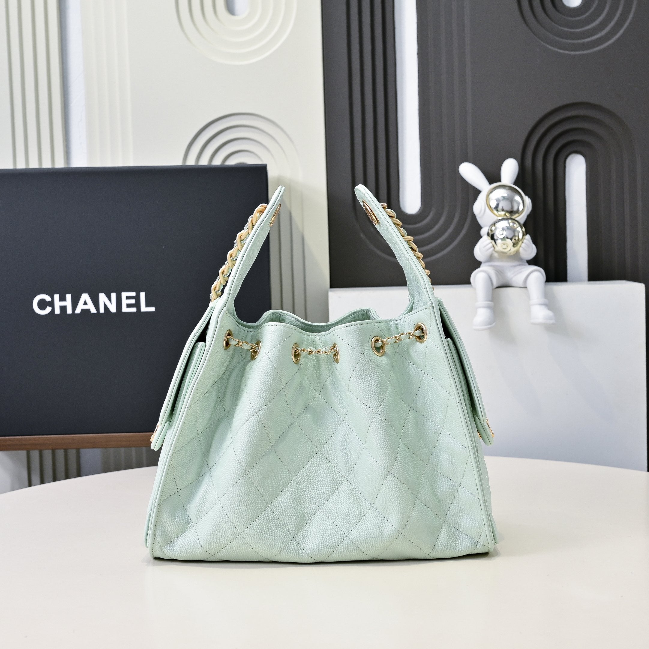 Chanel Hobo 25c Ice Blue Handbag